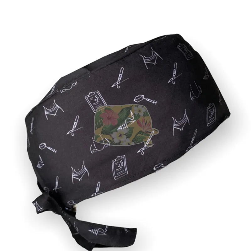 Black Plastic Scrub Cap