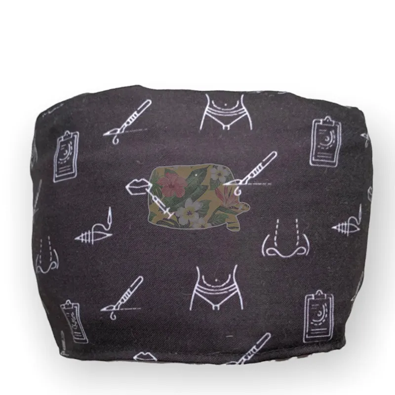 Black Plastic Scrub Cap