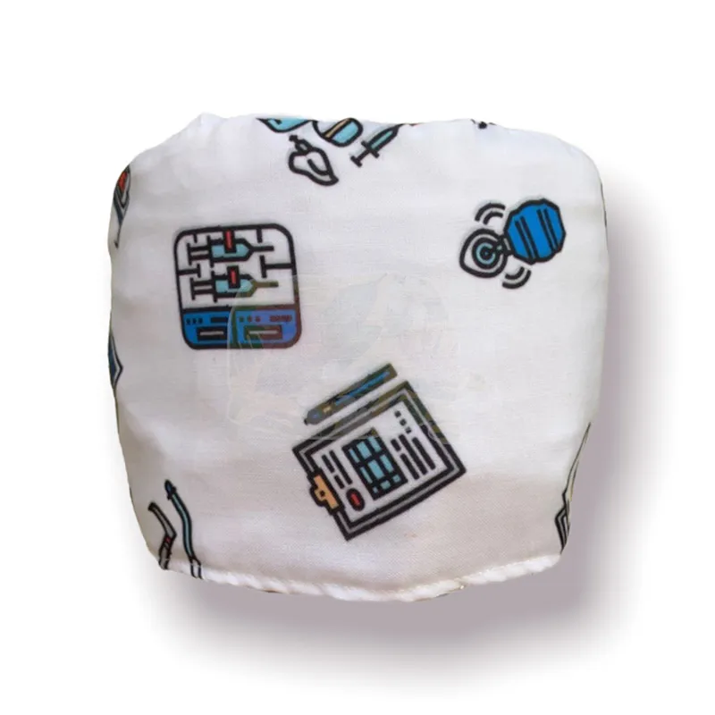 White Anesthesia Scrub Cap